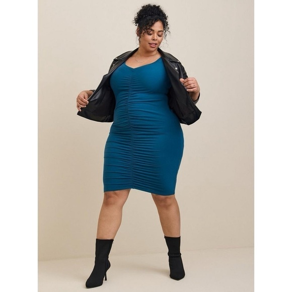 Torrid Mini Jersey Bodycon Dress - Legion Blue - Picture 1 of 6